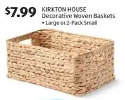 Aldi Kirkton house decorative woven baskets offer