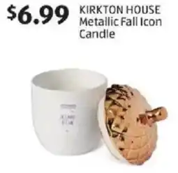 Aldi Kirkton house metallic fall icon candle offer