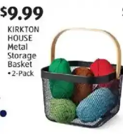 Aldi Kirkton house metal storage basket offer
