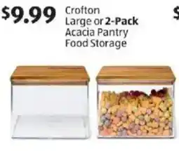 Aldi Crofton large or 2 pack acacia pantry food storage offer