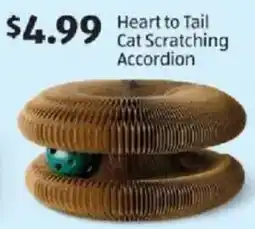 Aldi Heart to tail cat scratching accordion offer