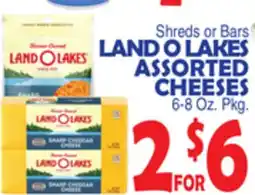 Bravo Supermarkets LAND O LAKES ASSORTED CHEESES offer