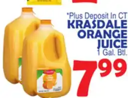 Bravo Supermarkets KRASDALE ORANGE JUICE offer