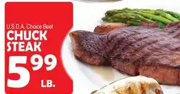 Bravo Supermarkets CHUCK STEAK offer