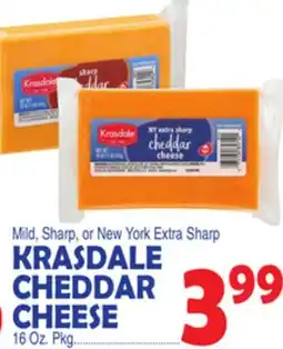 Bravo Supermarkets KRASDALE CHEDDAR CHEESE offer