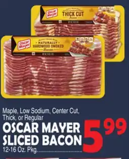 Bravo Supermarkets OSCAR MAYER SLICED BACON offer