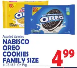 Bravo Supermarkets NABISCO OREO COOKIES FAMILY SIZE offer