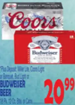 Bravo Supermarkets BUDWEISER BEER offer