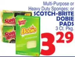 Bravo Supermarkets SCOTCH-BRITE DOBIE PADS offer