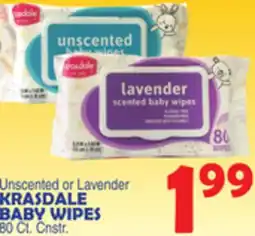 Bravo Supermarkets KRASDALE BABY WIPES offer
