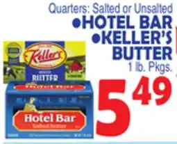 Bravo Supermarkets HOTEL BAR, KELLER'S BUTTER offer