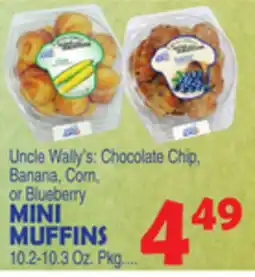 Bravo Supermarkets UNCLE WALLY'S MINI MUFFINS offer