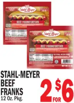 Bravo Supermarkets STAHL-MEYER BEEF FRANKS offer