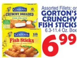 Bravo Supermarkets GORTON'S CRUNCHY FISH STICKS offer