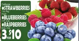 Bravo Supermarkets • STRAWBERRIES • BLUEBERRIES RASPBERRIES offer