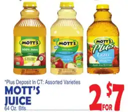 Bravo Supermarkets MOTT'S JUICE offer