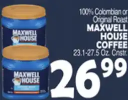 Bravo Supermarkets MAXWELL HOUSE COFFEE offer