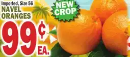 Bravo Supermarkets NAVEL ORANGES offer