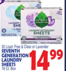 Bravo Supermarkets SEVENTH GENERATION LAUNDRY SHEETS offer