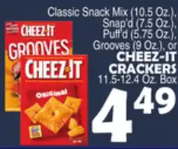 Bravo Supermarkets CHEEZ-IT CRACKERS 11.5-12.4 Oz. Box offer