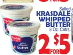 Bravo Supermarkets KRASDALE WHIPPED BUTTER offer