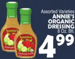 Bravo Supermarkets ANNIE'S ORGANIC DRESSING offer