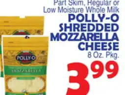 Bravo Supermarkets POLLY-O SHREDDED MOZZARELLA CHEESE offer