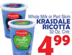 Bravo Supermarkets KRASDALE RICOTTA offer