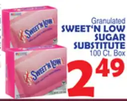 Bravo Supermarkets SWEET'N LOW SUGAR SUBSTITUTE offer