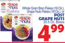 Bravo Supermarkets POST GRAPE NUTS 20.5 Oz. Boxes offer