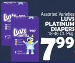Bravo Supermarkets LUVS PLATINUM DIAPERS offer