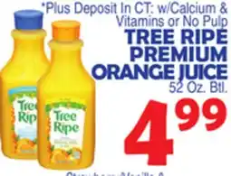 Bravo Supermarkets TREE RIPE PREMIUM ORANGE JUICE offer