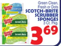 Bravo Supermarkets SCOTCH-BRITE SCRUBBER SPONGES offer