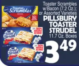 Bravo Supermarkets PILLSBURY TOASTER STRUDEL 11.7 Oz. Boxes offer