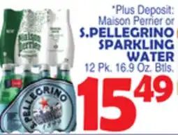 Bravo Supermarkets S. PELLEGRINO SPARKLING WATER offer