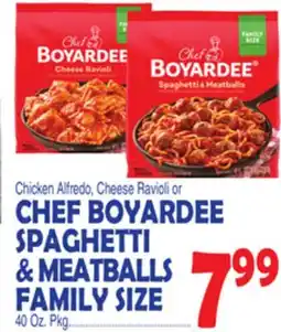 Bravo Supermarkets CHEF BOYARDEE SPAGHETTI & MEATBALLS FAMILY SIZE offer