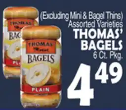 Bravo Supermarkets THOMAS' BAGELS offer