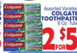 Bravo Supermarkets COLGATE TOOTHPASTE offer