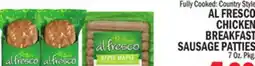 Bravo Supermarkets AL FRESCO CHICKEN BREAKFAST SAUSAGE PATTIES offer