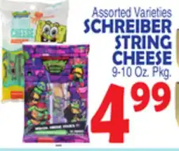 Bravo Supermarkets SCHREIBER STRING CHEESE offer