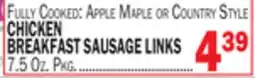 Bravo Supermarkets CHICKEN BREAKFAST SAUSAGE LINKS offer