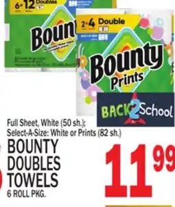 C Town BOUNTY DOUBLES TOWELS offer