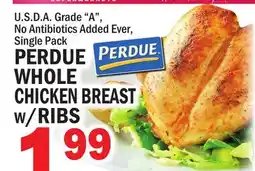 C Town PERDUE WHOLE CHICKEN BREAST w/RIBS offer