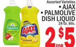 C Town AJAX, PALMOLIVE DISH LIQUID offer