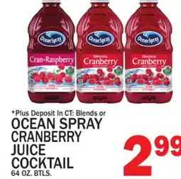 C Town OCEAN SPRAY CRANBERRY JUICE COCKTAIL offer