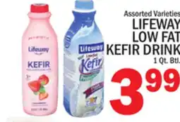 C Town LIFEWAY LOW FAT KEFIR DRINK offer