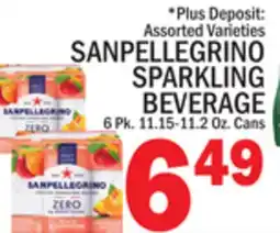 C Town SANPELLEGRINO SPARKLING BEVERAGE offer
