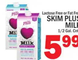 C Town SKIM PLUS MILK offer