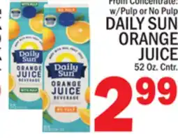 C Town DAILY SUN ORANGE JUICE offer