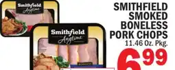 C Town SMITHFIELD SMOKED BONELESS PORK CHOPS offer